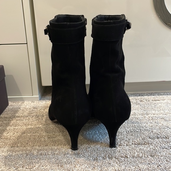 Prada black Suede Ankle boots with heel Booties vintage - Picture 9 of 17